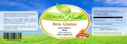 Label for Beta Alanine 500 mg
