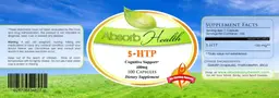 Label for 5-HTP 100 mg