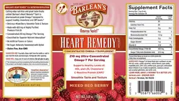 Label for Heart Remedy Omega Swirl Mixed Red Berry