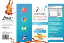 Label for High Grade Full Spectrum Cannabinoids Orange Blossom