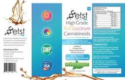 Label for High Grade Full Spectrum Cannabinoids Peppermint
