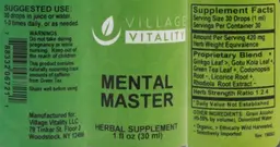 Label for Mental Master