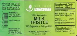 Label for Milk Thistle