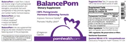 Label for BalancePom