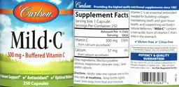 Label for Mild C 500 mg
