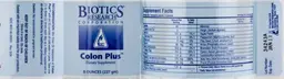 Label for Colon Plus