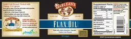 Label for Lignan Flax Oil