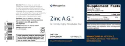 Label for Zinc A.G.