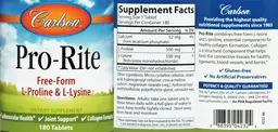 Label for Pro-Rite