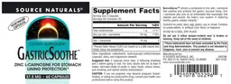Label for GastricSoothe 37.5 mg