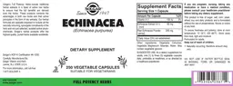 Label for Echinacea