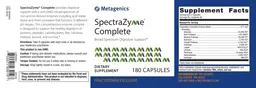 Label for SpectraZyme Complete