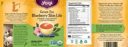 Label for Green Tea Blueberry Slim Life