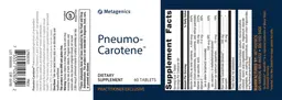 Label for Pneumo-Carotene