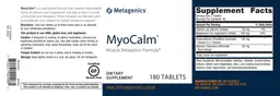 Label for MyoCalm