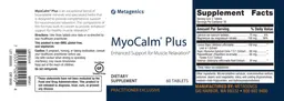 Label for MyoCalm Plus