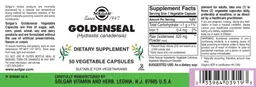 Label for Goldenseal