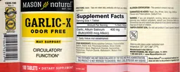 Label for Garlic-X