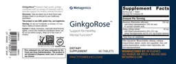 Label for GinkgoRose
