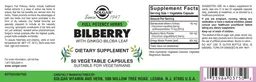 Label for Bilberry