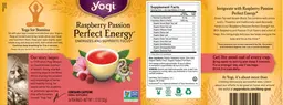 Label for Raspberry Passion Perfect Energy