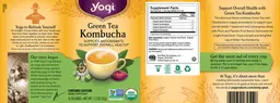 Label for Green Tea Kombucha