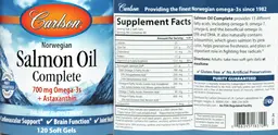 Label for Salmon Oil Complete