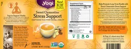 Label for Sweet Clementine Stress Support