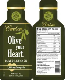 Label for Olive Your Heart Basil Flavor