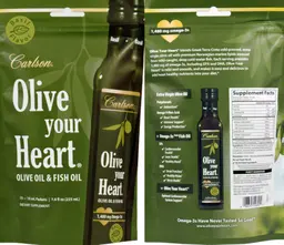 Label for Olive Your Heart Basil Flavor