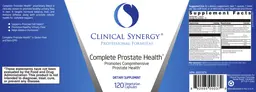 Label for Complete Prostate Health