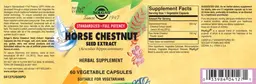 Label for Horse Chestnut Seed Extract