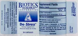 Label for De-Stress
