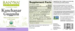 Label for Kanchanar Guggulu