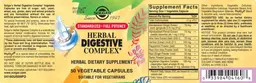 Label for Herbal Digestive Complex