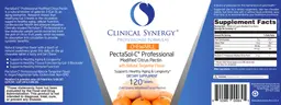Label for Chewable PectaSol-C Professional Modified Citrus Pectin with Natural Tangerine Flavor