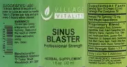 Label for Sinus Blaster