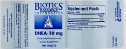 Label for DHEA-10 mg