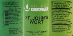 Label for St. John's Wort