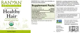 Label for Healthy Hair