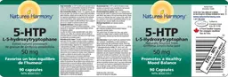 Label for 5-HTP 50 mg