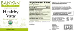 Label for Healthy Vata