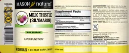Label for Milk Thistle (Silymarin)