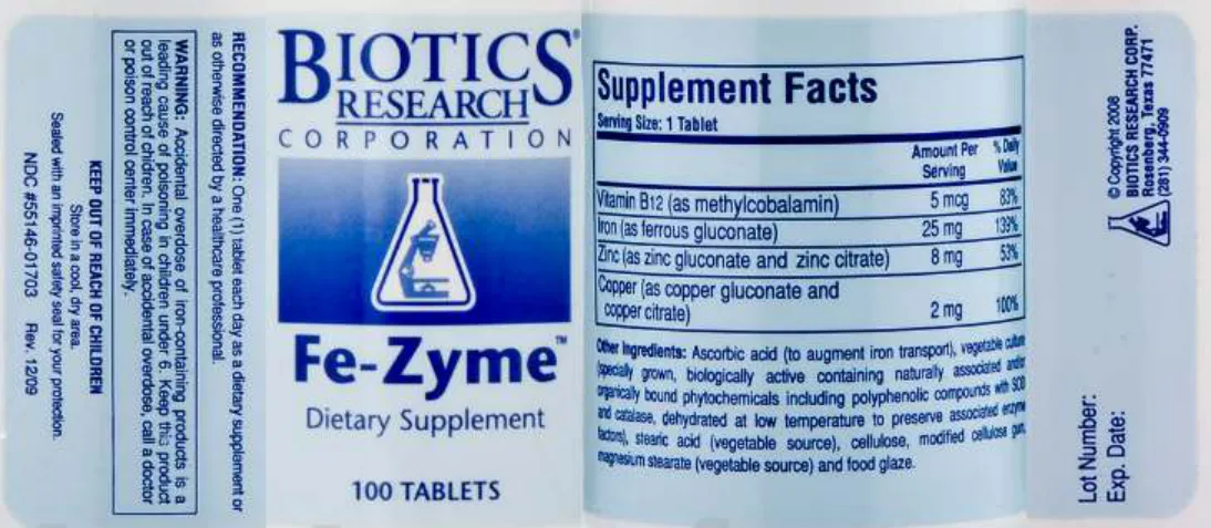 Label for Fe-Zyme