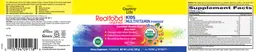 Label for Kids Multivitamin Powder Fruit Punch Flavor