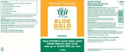 Label for Aloe Gold