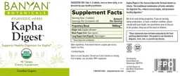 Label for Kapha Digest