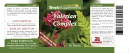 Label for Valerian Complex