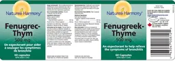 Label for Fenugreek-Thyme 500 mg