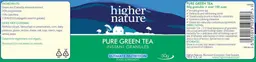 Label for Pure Green Tea